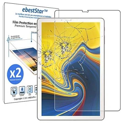 Image of ebestStar for Samsung Galaxy Tab S4 10.5 Screen Protector x2 SM T830, T835, Tempered Glass Protection, Premium Ultra Clear Transparent