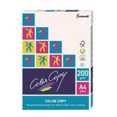 Image of Color Copy Copier Paper Premium Super Smooth 200gsm A4 White Ref CCW0349 [250 Sheets]