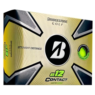 Image of Bridgestone E12 CONTACT GOLF BALLS 2023 MATTE GREEN 1 Dozen