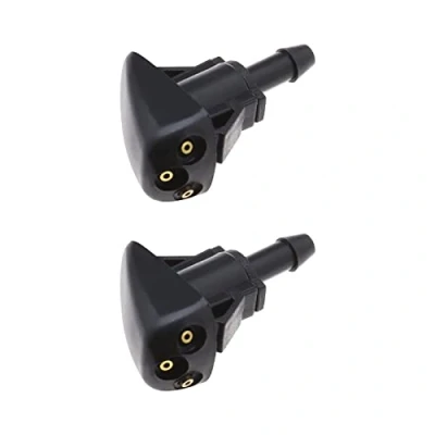Image of VGOL 2x Car Front Windshield Wiper Washer Nozzles 98630YY000 986303K500 Windscreen Spray Jet Compatible with Elantra Accent Tucson Sorento i10