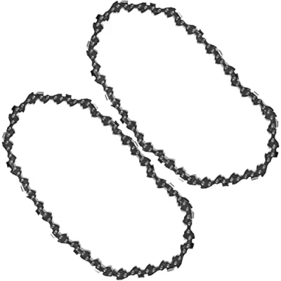 Image of SPARES2GO Chainsaw Chain 40 Drive Link 25cm 10&quot; Compatible with Ryobi OCS1825 Saw (Pack of 2)