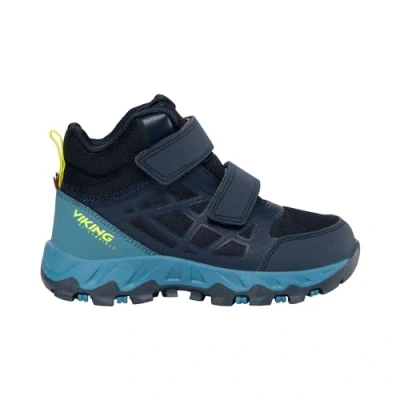 Image of Viking Track Mid WP 2V Walking Shoes, Navy/Demin, 10 UK Child