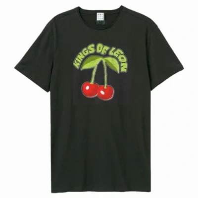 Image of Amplified Unisex Adult Cherry Kings Of Leon T Shirt (XL) (Charcoal)