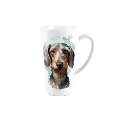 Image of Purely Home Dachshund Novelty Tall Latte Mug Ceramic Sausage Dog Funny Quote Tea/Coffee Present Gift