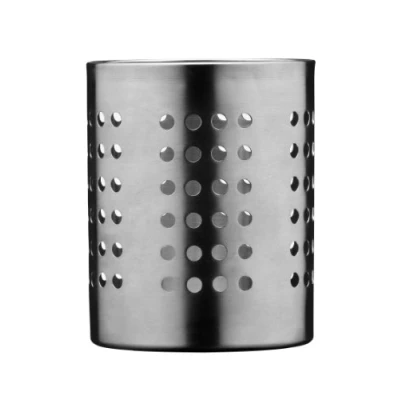 Image of Premier Housewares Cutlery Caddy Stainless Steel, Silver, H13 x W10 D10cm