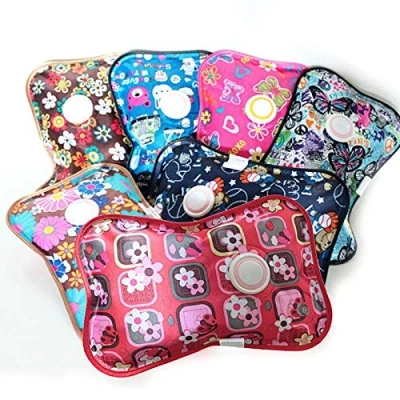 Image of QSCTYG Hot Water Bottle Beautiful Rechargeable Warm Abdomen Hand Warmer Filled Mini Portable 22 (Color : Random color)