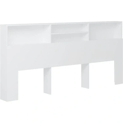 Image of vidaXL Headboard Cabinet White 220x19x103.5 cm