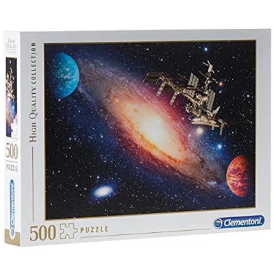 Image of Clementoni 35075 Collection Puzzle International Space Station 500 pieces Made in Italy Jigsaw Puzzles for Adult