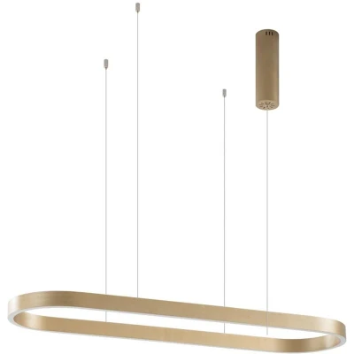 Image of Lucande Smart LED pendant light Melinay, gold, CCT, Tuya