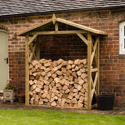 Image of 6&#039;10 x 2&#039;10 Forest Apex Large Logstore (2.1m 0.9m)