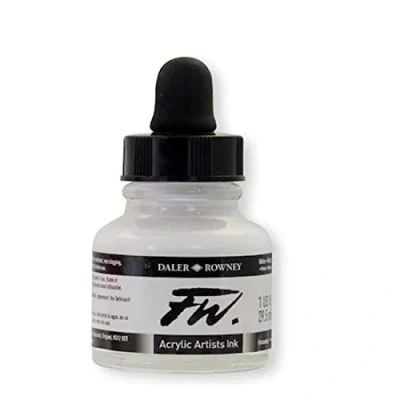 Image of Daler Rowney FW Acrylic Artists&#039; Ink (White)