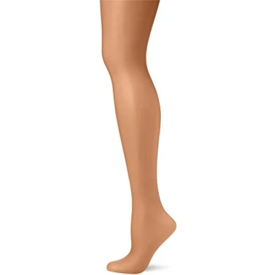 Image of Pretty Polly Women&#039;s Nylons Gloss 10 DEN Tights, Beige (Sensation), Large