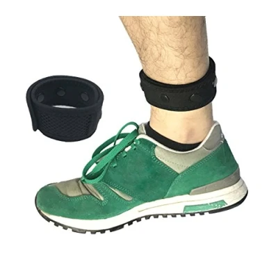 Image of Wommty Replacement Adjustable Buckle Arm&amp;Ankle Wristband Band with Mesh Pouch For FFitbit Flex/2, Fitbit One, Charge2, Alta, Garmin Vivofit/2/3, Misfit Shine/2, Sony Smartband (13inch)