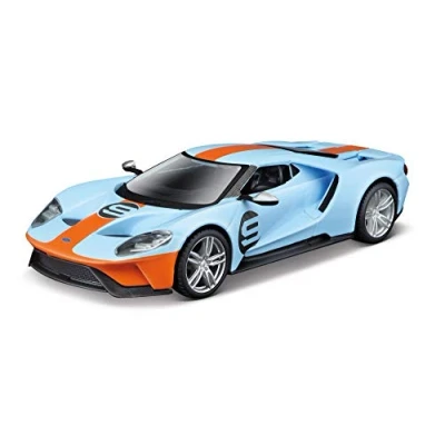 Image of Bburago B18 41164 HERITAGE COLLECTION 2019 FORD GT Race Die cast car, Blue