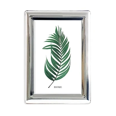 Image of Inov8 Framing Tarnish Resistant Silver Plated Picture Frame Curved Design for 3.5x5 Inch (9x12cm) Photo