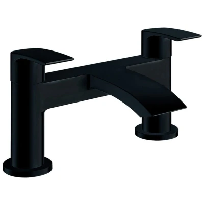 Image of Reno Bath Filler Tap Pillar Mounted Matt Black Orbit
