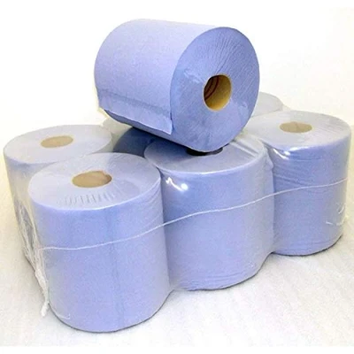 Image of Aspect Centrefeed Blue Rolls, 2 Ply, 6 Pack Paper Towels