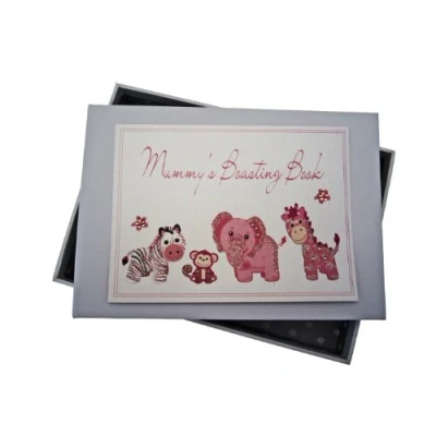 Image of White Cotton Cards Mummy&#039;s Boasting Book Photo Album (Tiny, Pink)