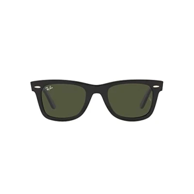 Image of Ray Ban Wayfarer Unisex Sunglasses, Size: 50, Black