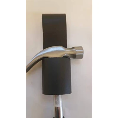 Image of Black Strong Heavy Duty BBI Leather Hammer Holder Scaffolders Work Scaffolding Tool Belt