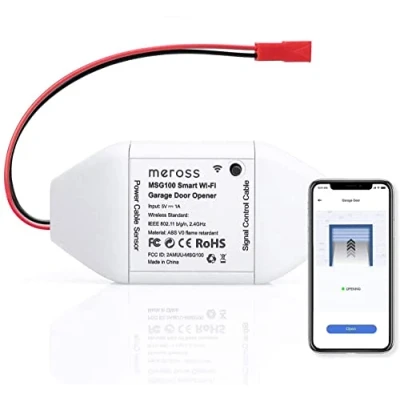 Image of meross Smart Garage Door Opener, Voice/Remote Control, Add On to Existing Compatible with Amazon Alexa, Google Home, SmartThings