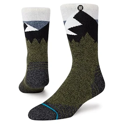 Image of Stance Divided Crew Socks (Large, Blue), Blue, Large