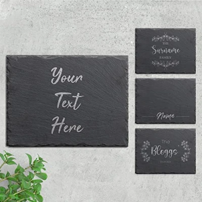 Image of Personalised Engraved Slate Placemat