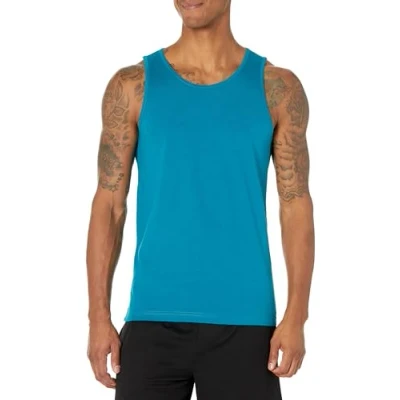 Image of Amazon Essentials Men&#039;s Slim Fit Vest, Teal Blue, L