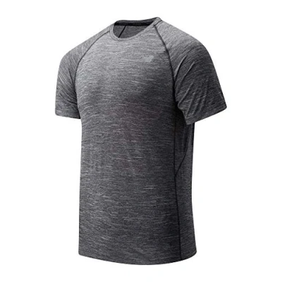 Image of New Balance Tenacity SS T shirt, Men, Heather Charcoal, S