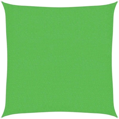 Image of vidaXL Sunshade Sail 160 g/m² Light Green 2.5x2.5 m HDPE