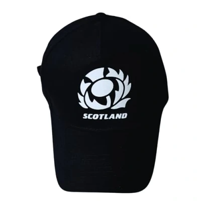Image of Fidra Scotland Navy Blue Thistle Design Baseball Cap