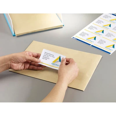 Image of Avery L7165 Printable, Customisable Address Mailing Labels, Laser Printers, 8 Labels Per A4 Sheet, 2000 UltraGrip, White, 250 Sheets