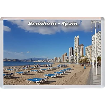 Image of Benidorm Spain 96 x 67mm Jumbo Fridge Magnet/Magnets BBSFHM310