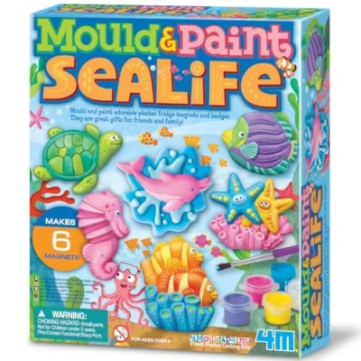 Image of 4M Sealife Mould and Paint, 13 Piece Set