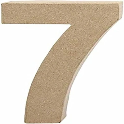Image of Create Crafts 26635 Creativ 20 cm 1 Piece Papier Mache Number 7,Beige