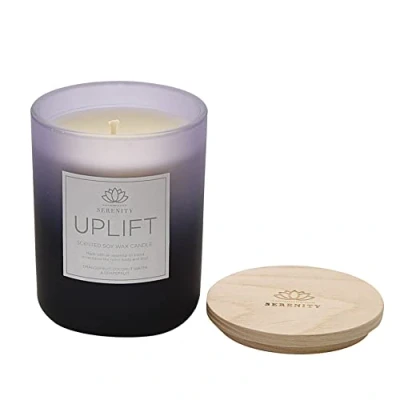 Image of Serenity Scented Soy Wax Candle Uplift Dragonfruit, Coconut Water &amp; Grapefruit 120g