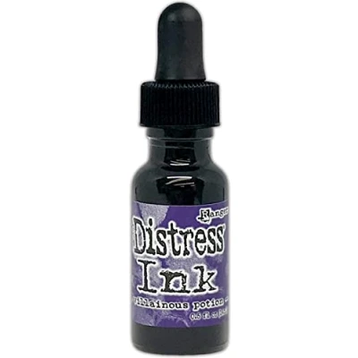 Image of Ranger Tim Holtz Distress Re Inker Villainous Potion, Purple, 0.5 oz