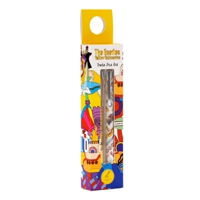 Image of Puckator The Beatles Yellow Submarine Pen Twin Set Great Gifts for Students From Teachers End of term Pupils Coloured as Class Student Starter Pack
