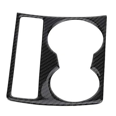 Image of KIMISS Cup Holder Trim Console Water Center Carbon Fiber Car Panel Cover for A4 B8 A5 2009 2015