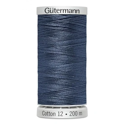 Image of Gutermann No 12 Sulky Cotton Embroidery Thread 200m 1283 Blue Each