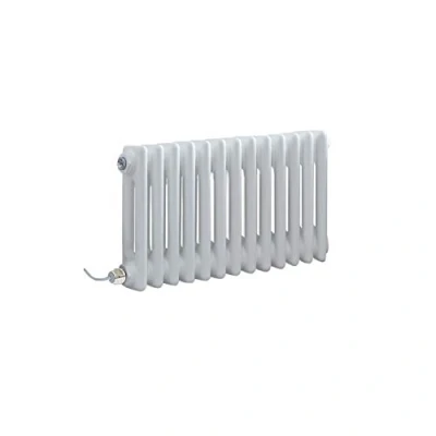 Image of Milano Windsor 600W White Cast Iron Style Horizontal Double Column Electric Radiator 300mm x 605mm
