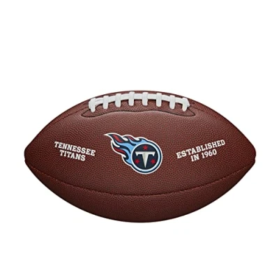 Image of Wilson American Football NFL TEAM LOGO, Official Size, Blended Leather, Brown