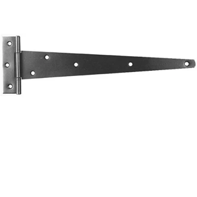 Image of Pair of Tee Hinges Black Jap Medium Duty Shed Door Hutch Gate 300mm