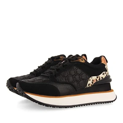 Image of GIOSEPPO Women&#039;s Skien Sneaker, Black/White, 4 UK