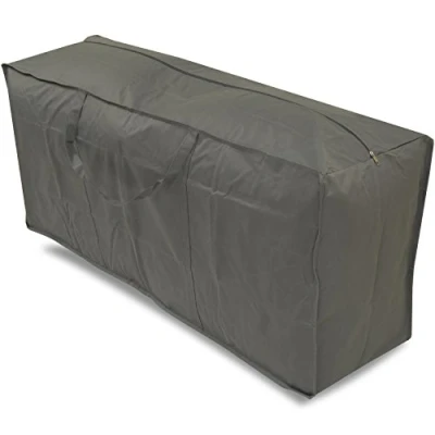 Image of Woodside Water Resistant Outdoor Garden Furniture Cushion Storage Bag, Grey, Heavy Duty 600D Material, 5 YEAR GUARANTEE
