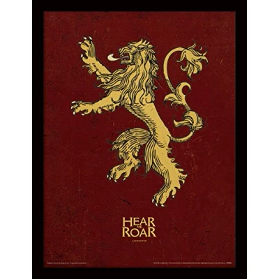 Image of Game of Thrones (Lannister 30x40 cm Framed Print
