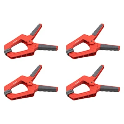 Image of Meister Spring Clamp Set of 4 100 mm Span Movable Jaws Safe and One Handed Fixing Workpieces/Professional Glue Clamp/Universal Clamp/Mounting / 5217120