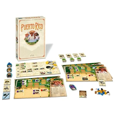 Image of Ravensburger Alea Puerto Rico 1897 Immersive Strategy Board Games for Adults and Kids Age 12 Years Up