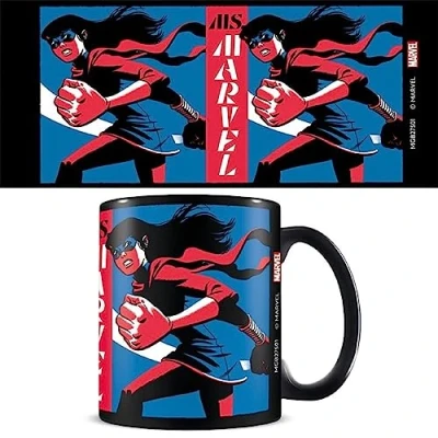 Image of Marvel Ms Mug (Kamala Design) 11oz Ceramic Coffee Mug, Gifts for Men, Women, Cups and Mugs Women Kids Official Merchandise