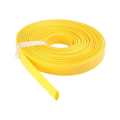 Image of Othmro 1pc Heat Shrink Tubing, 8mm ID Tube Electric Insulation Tube, 2:1 Ratio Sleeving Cable Protector—Yellow (Length: 10m)